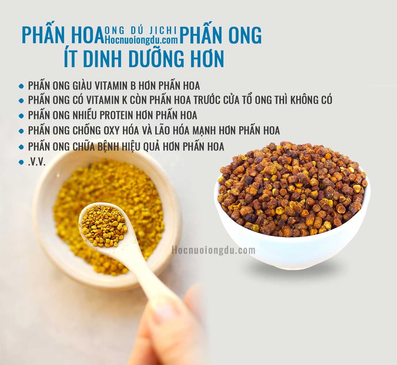 Phấn ong giàu dinh dưỡng hơn phấn hoa, thực phẩm dinh dưỡng