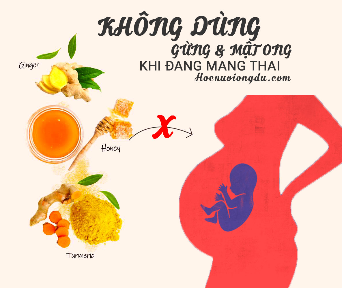 tác hại của gừng ngâm mật ong không an toàn khi mang thai