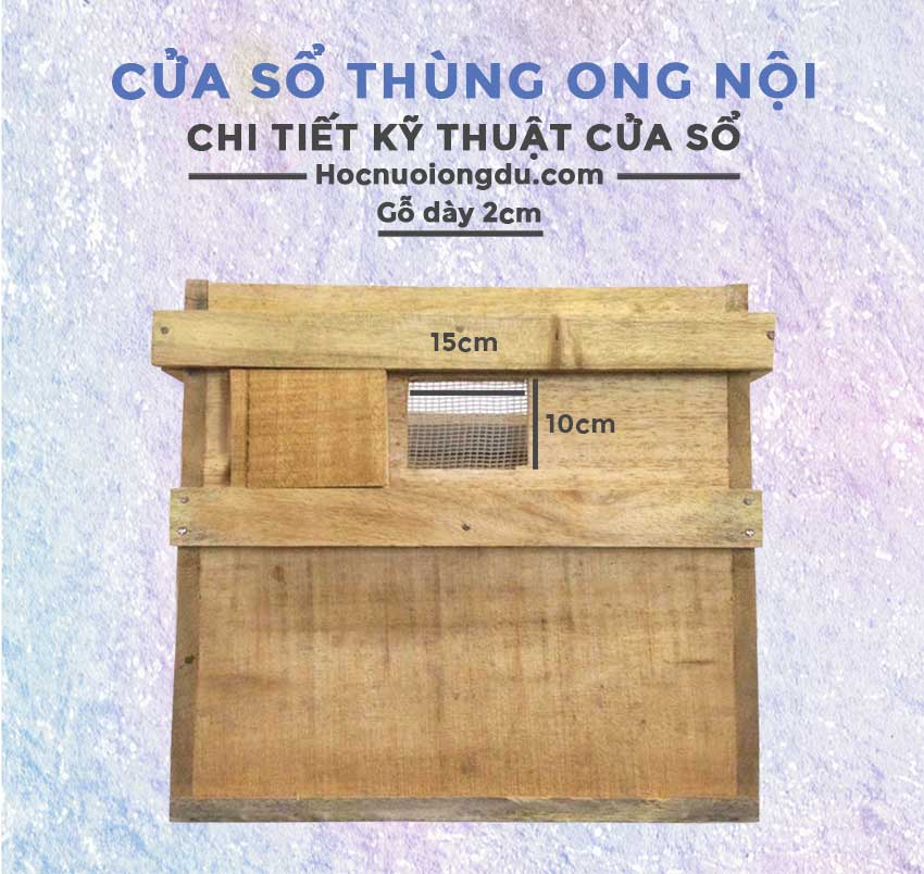 Dụng cụ cần thiết để nuôi ong là thùng nuôi ong nội