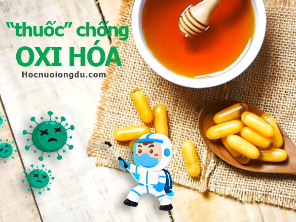 uống mật ong giúp chống lại quá trình oxy hóa