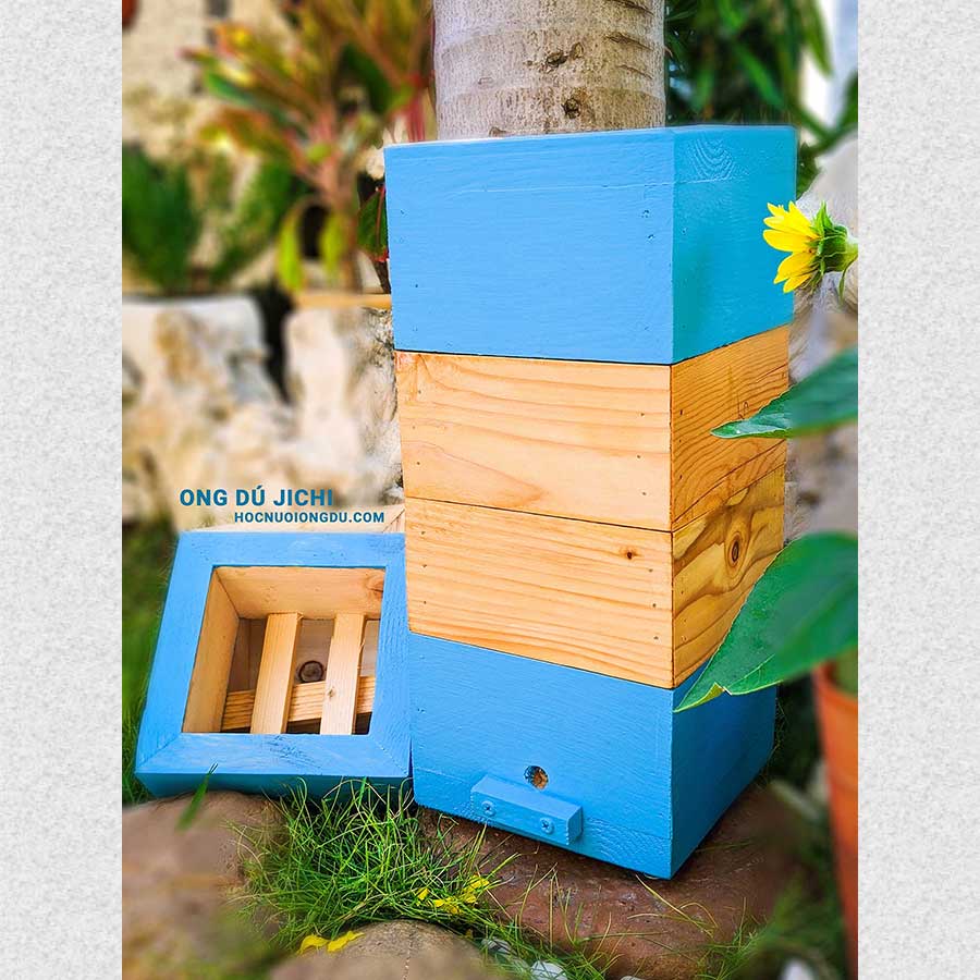 Thùng nuôi ong thông minh 4 tầng dành cho ong dú
