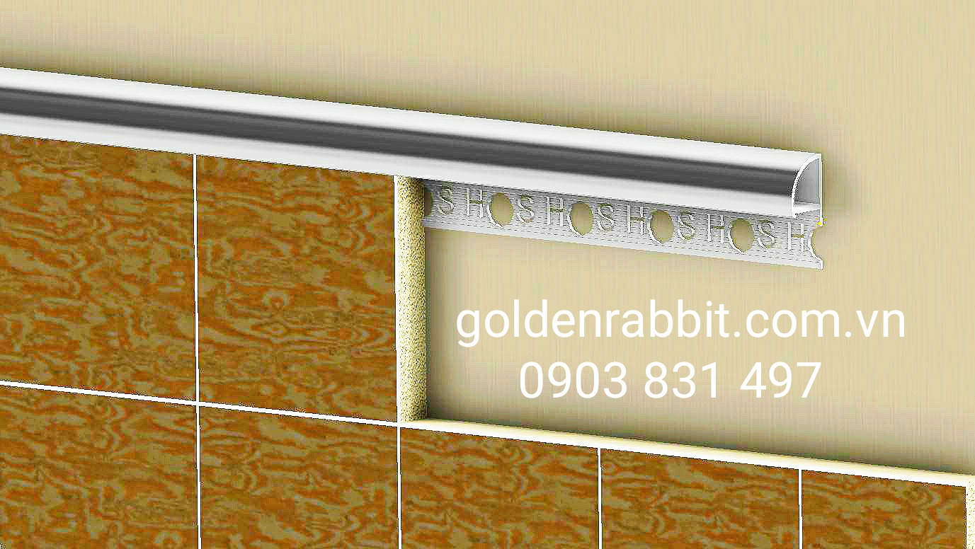 NẸP ỐP GÓC VÀ VIỀN GẠCH MEN - BỌC INOX PA518 W0 – www.goldenrabbit.com.vn