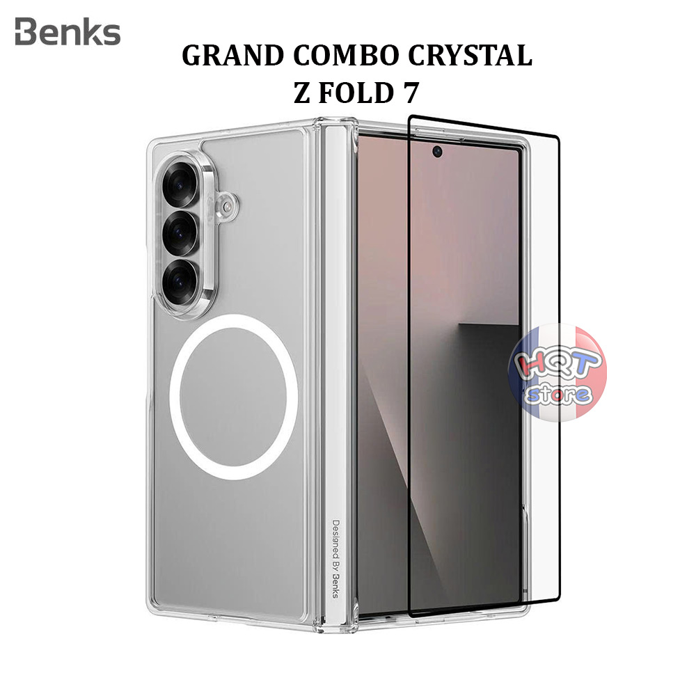 [Grand Combo] Ốp Benks Crystal Case Samsung Z Fold 7