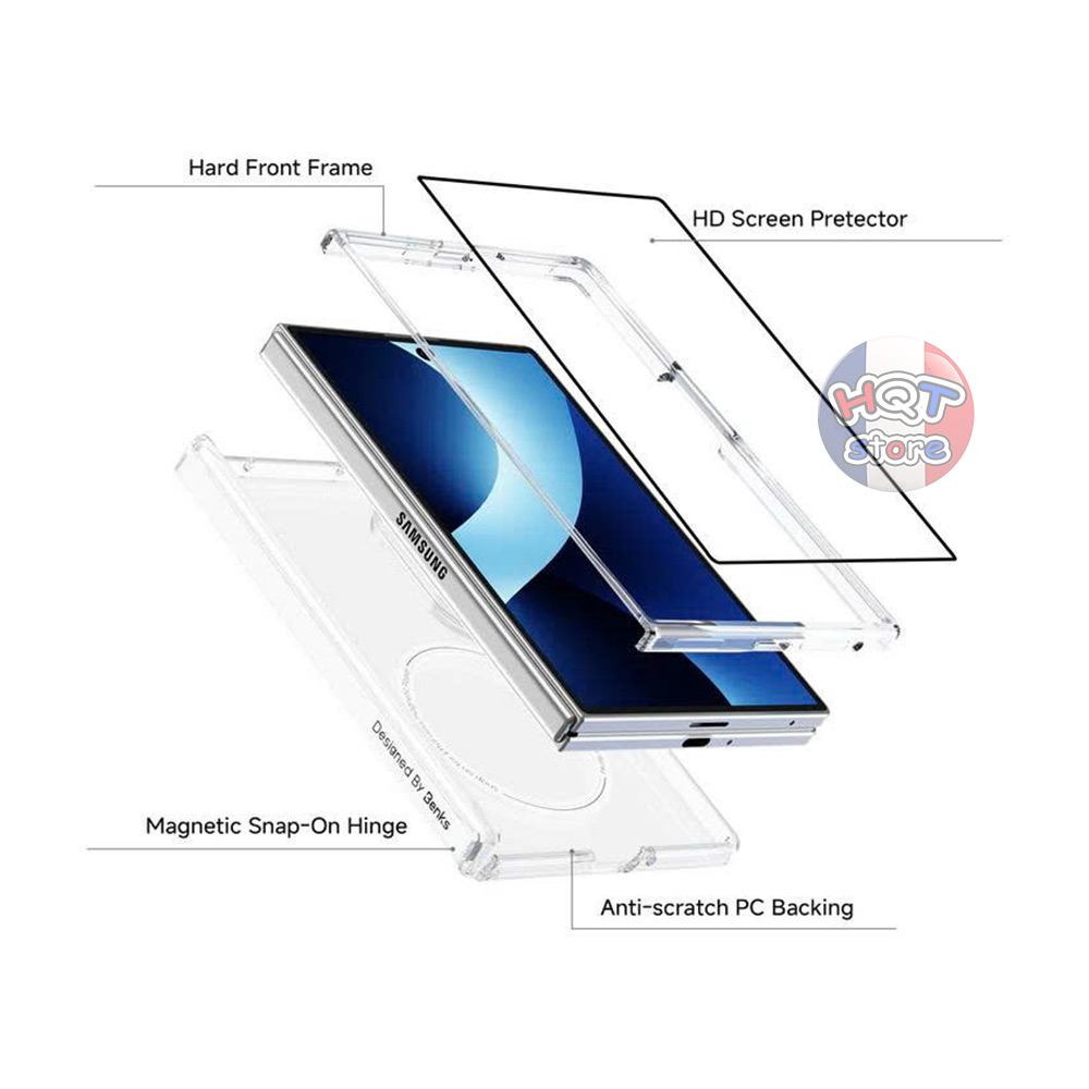 [Grand Combo] Ốp Benks Crystal Case Samsung Z Fold 8