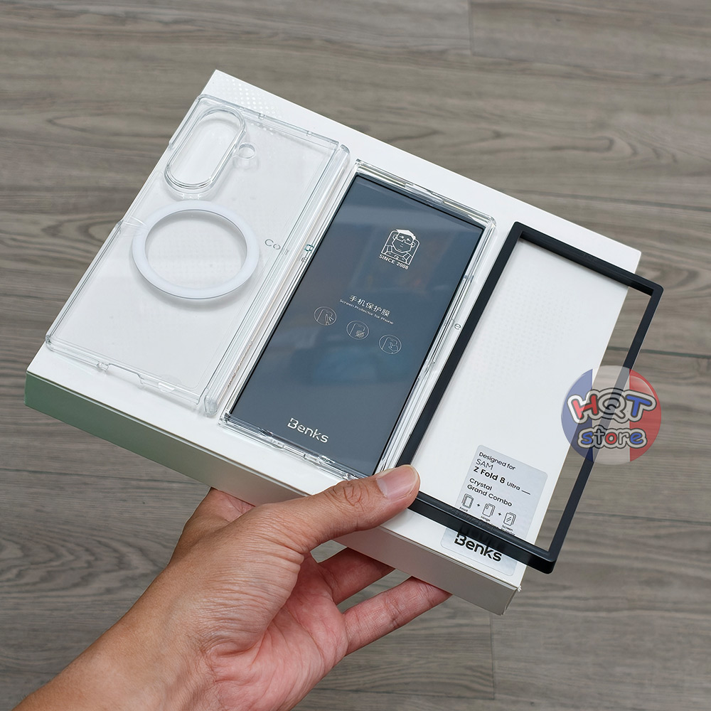 [Grand Combo] Ốp Benks Crystal Case Samsung Z Fold 8 Ultra