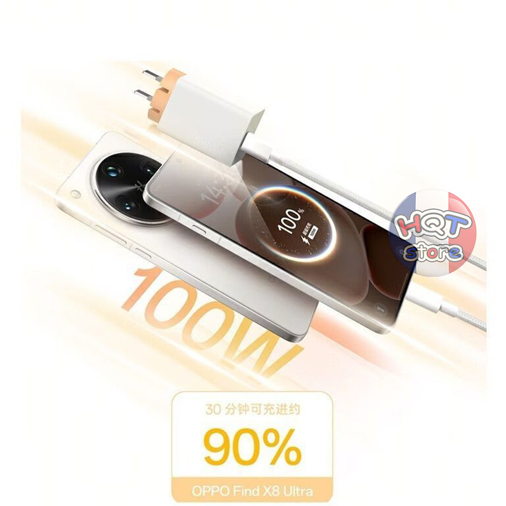 Bộ củ cáp sạc nhanh OPPO SuperVOOC 100W 120W GaN chính hãng