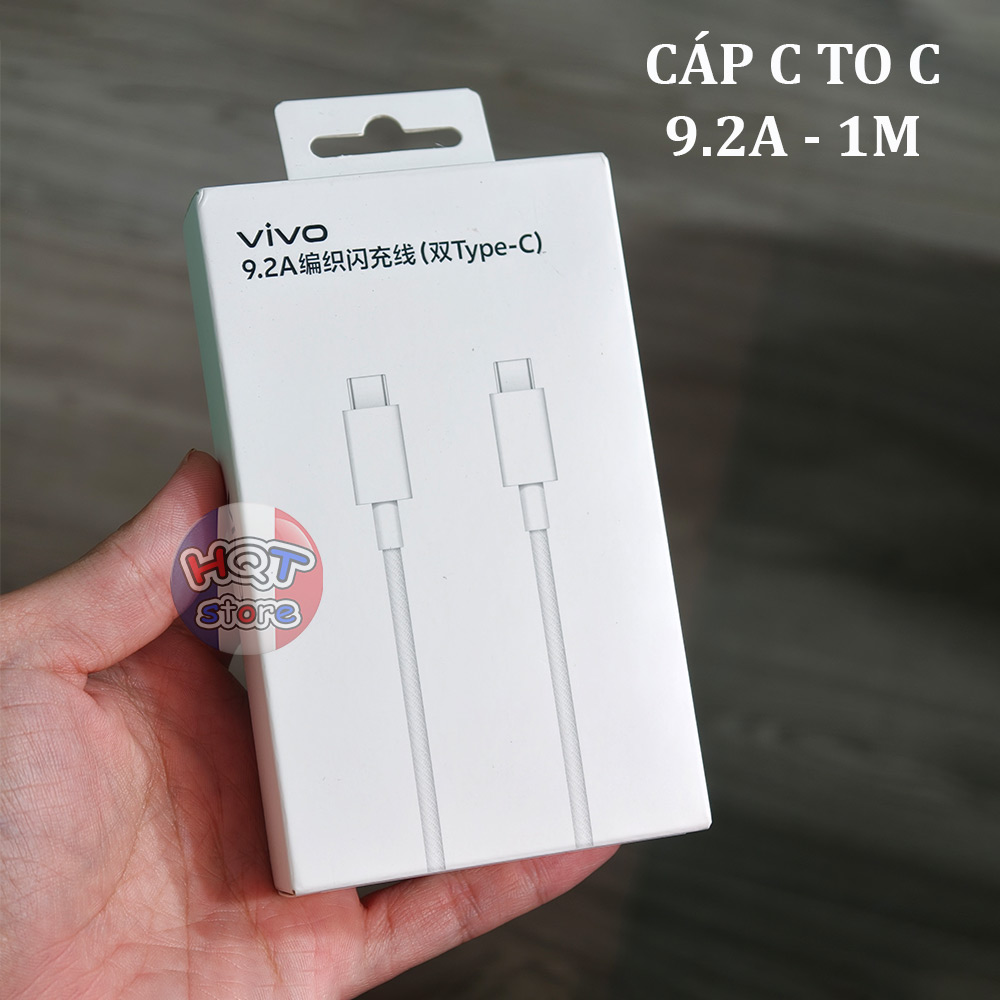 Cáp sạc nhanh C to C Vivo FlashCharge 9.2A dài 1m