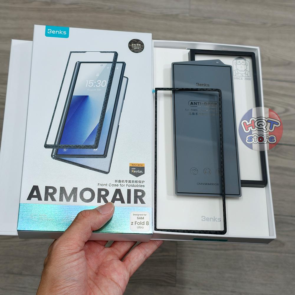 Combo Kính Ốp Benks ArmorGrid Air Case Samsung Z Fold 8 Ultra