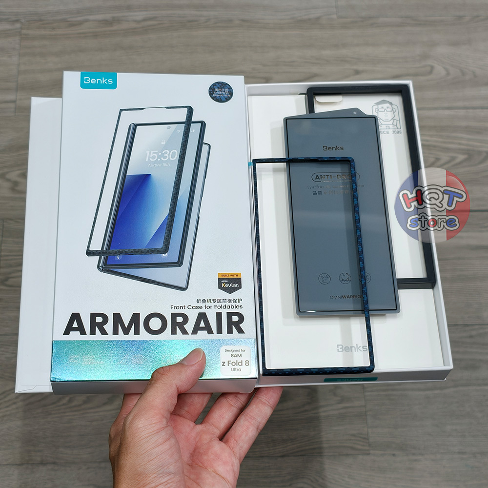 Combo Kính Ốp Benks ArmorGrid Air Case Samsung Z Fold 8 Ultra