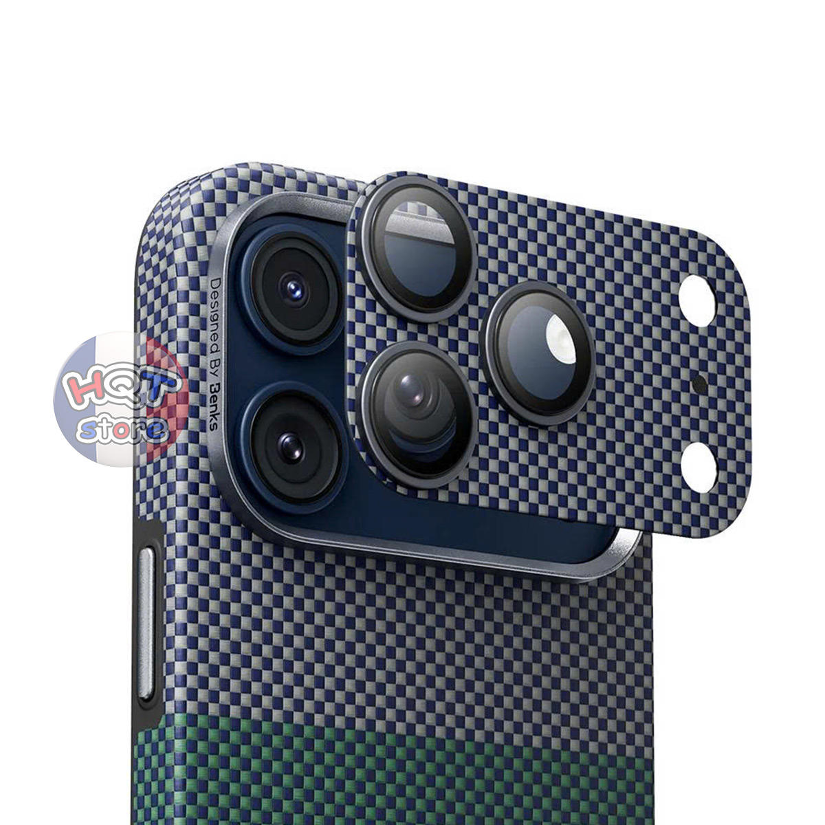 Dán Camera Kevlar Benks ArmorWarrior Lens Protector iPhone 17 Pro Max