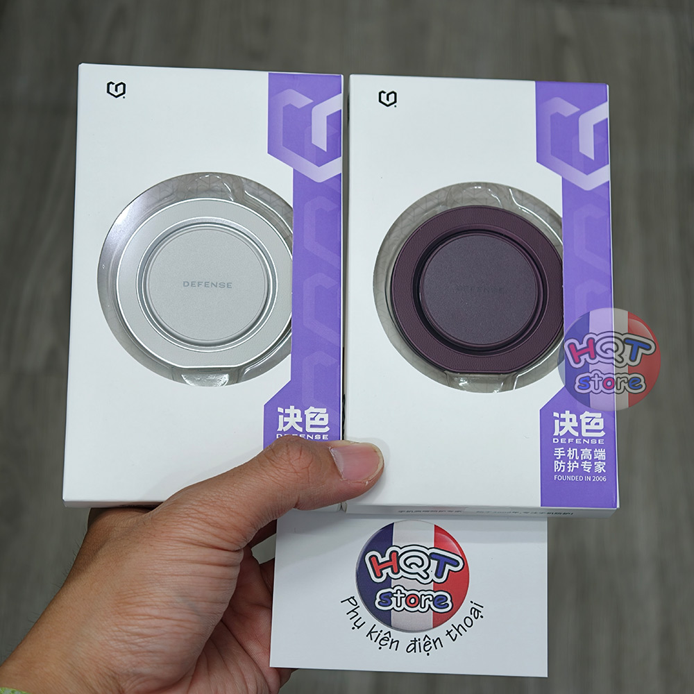 Giá đỡ nam châm Defense Zero-G Leather Magnetic Stand Ring