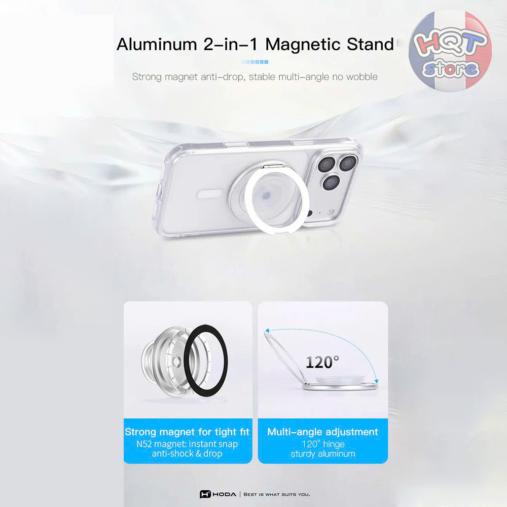 Giá đỡ nâm châm HODA POP Magnetic Grip Stand 2in1