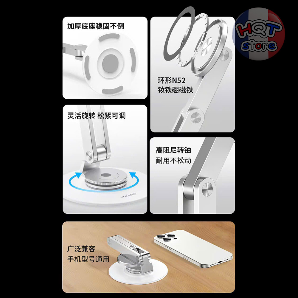 Giá đỡ xoay nam châm Vokamo MagStand Levitate Pro nhôm CNC