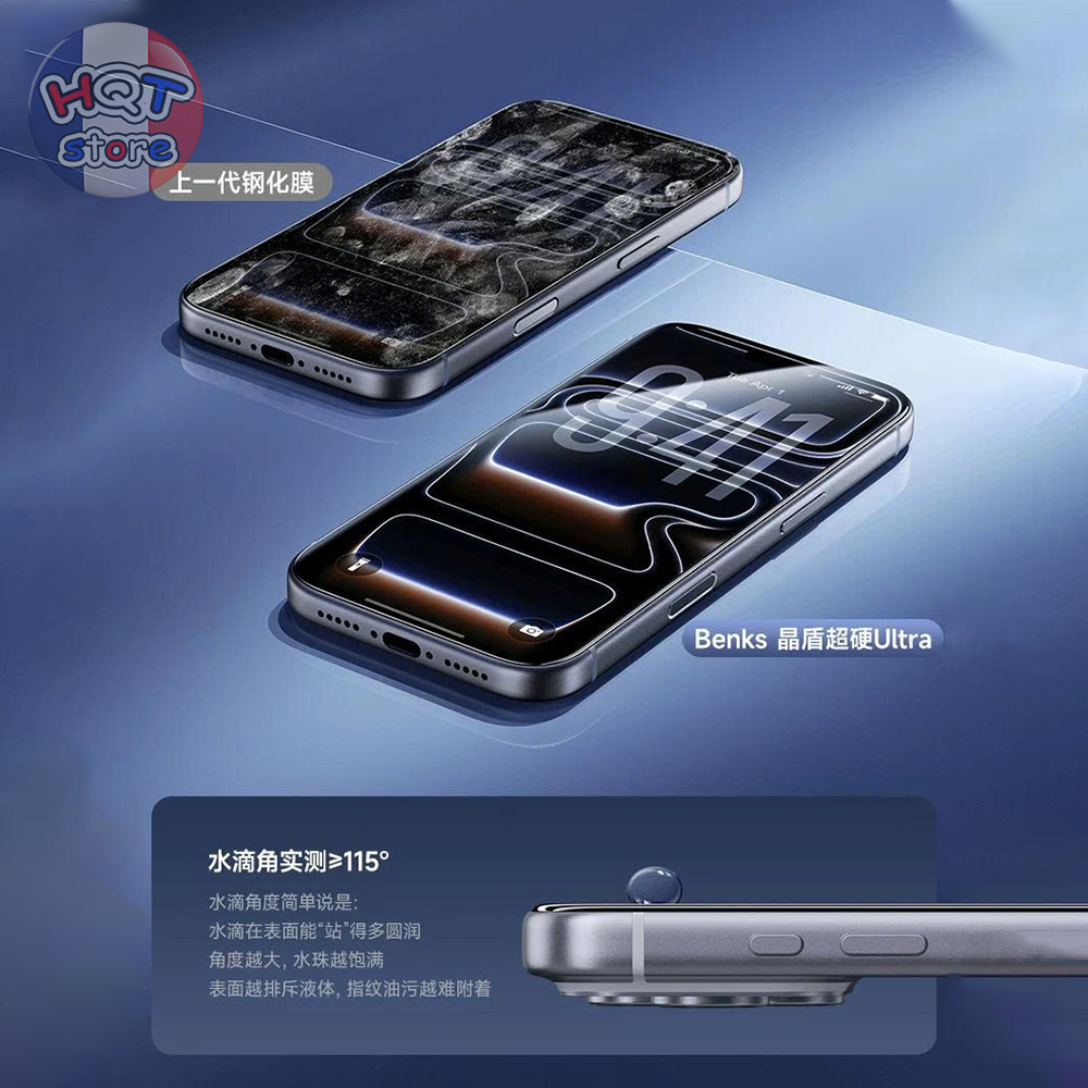 Kính Benks GlassWarrior Ultra 3D AR iPhone 17 Pro Max / 17 Pro