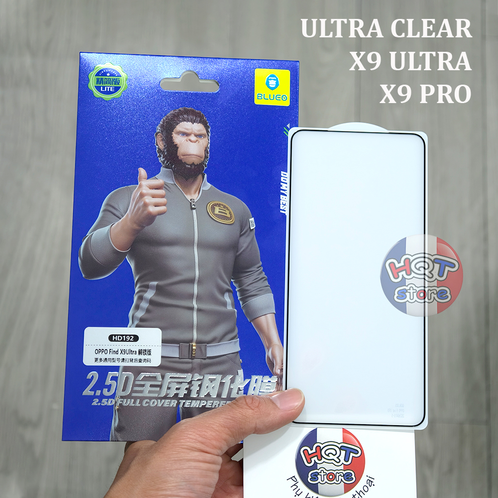Kính cường lực BlueO Ultra Clear OPPO X9 Ultra / X9 Pro trong suốt