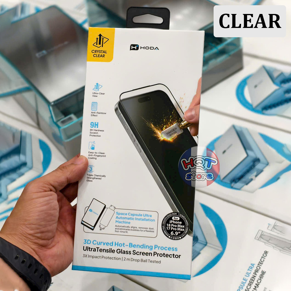 Kính dán máy HODA 3D Space Capsule cho iPhone 18 Pro Max 17