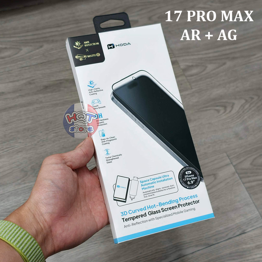 Kính dán máy HODA 3D Space Capsule cho iPhone 18 Pro Max 17