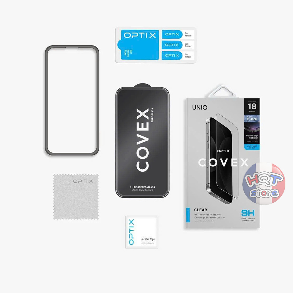 Kính không viền UNIQ Optix Clear iPhone 18 Pro Max / Pro / 17