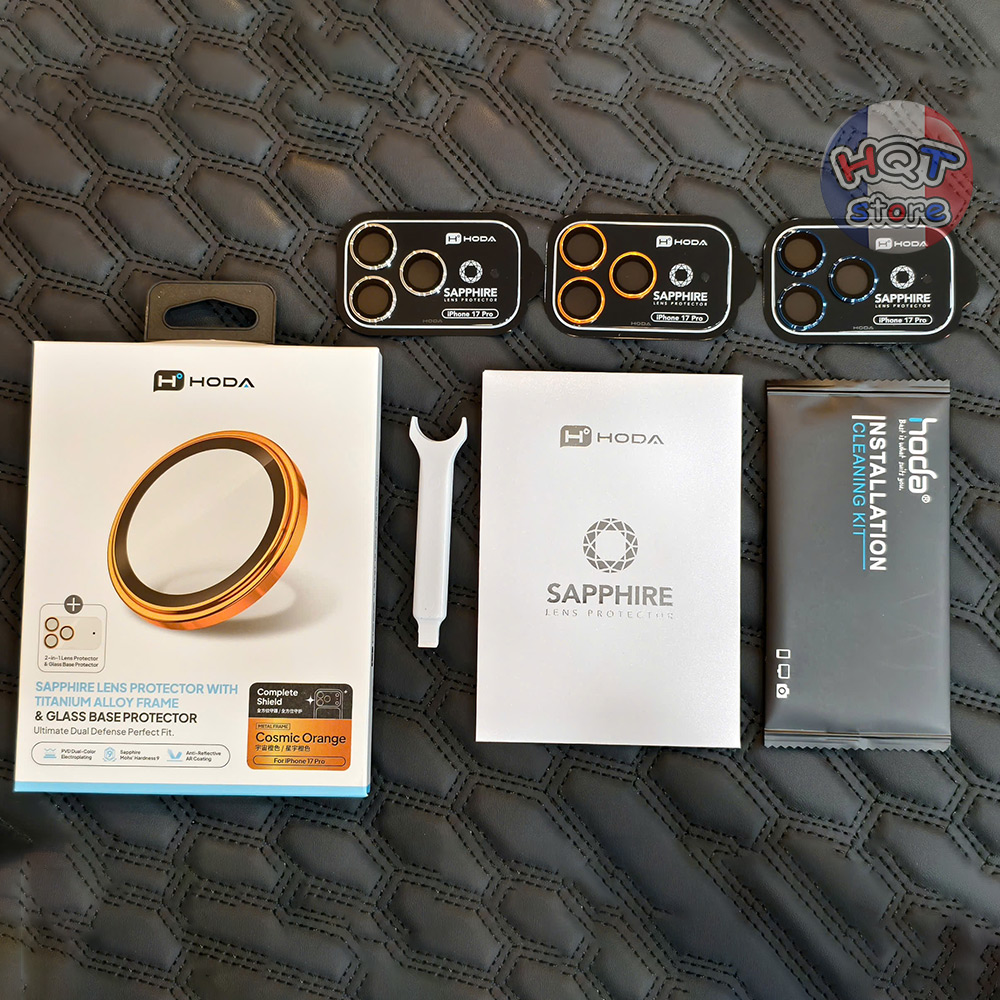 Kính Lens Camera Hoda Sapphire Glass Base iPhone 17 Pro Max