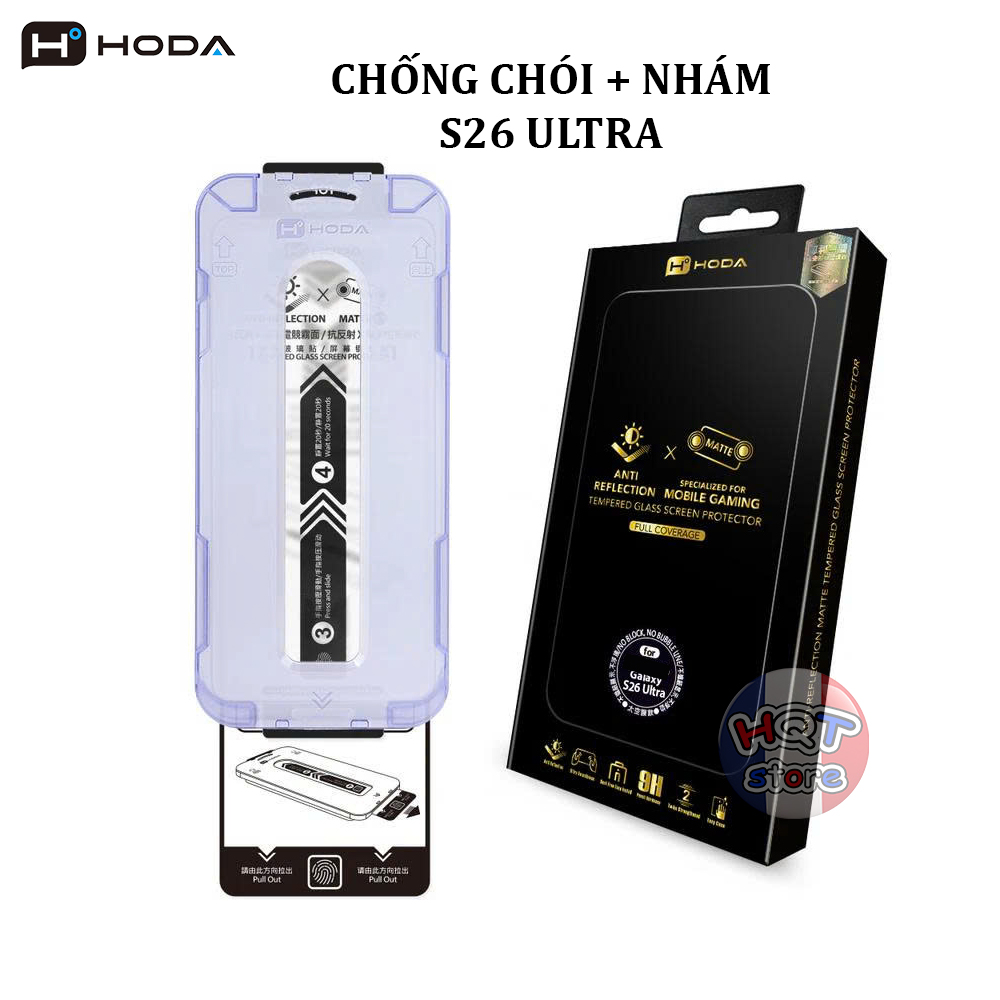 Kính nhám chống chói HODA 2in1 AR + Matte Samsung S26 Ultra