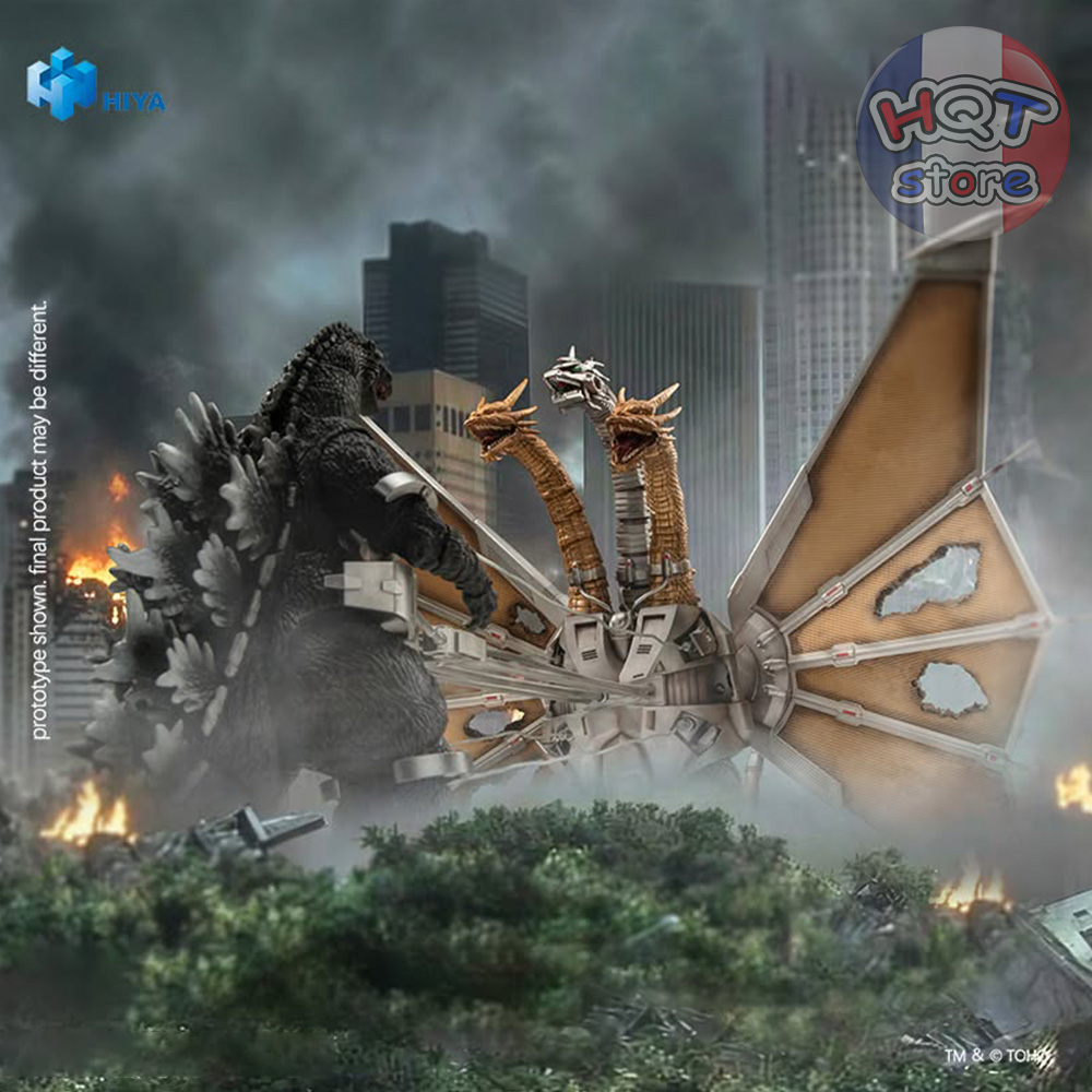 Mô hình Battle Damaged Mecha King Ghidorah 1991 HIYA TOYS