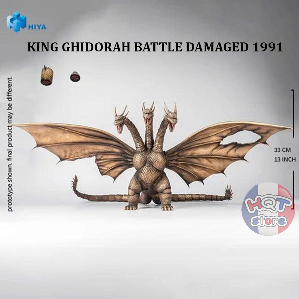 Mô hình King Ghidorah Battle Damaged Ver 1991 HIYA TOYS Action Figure
