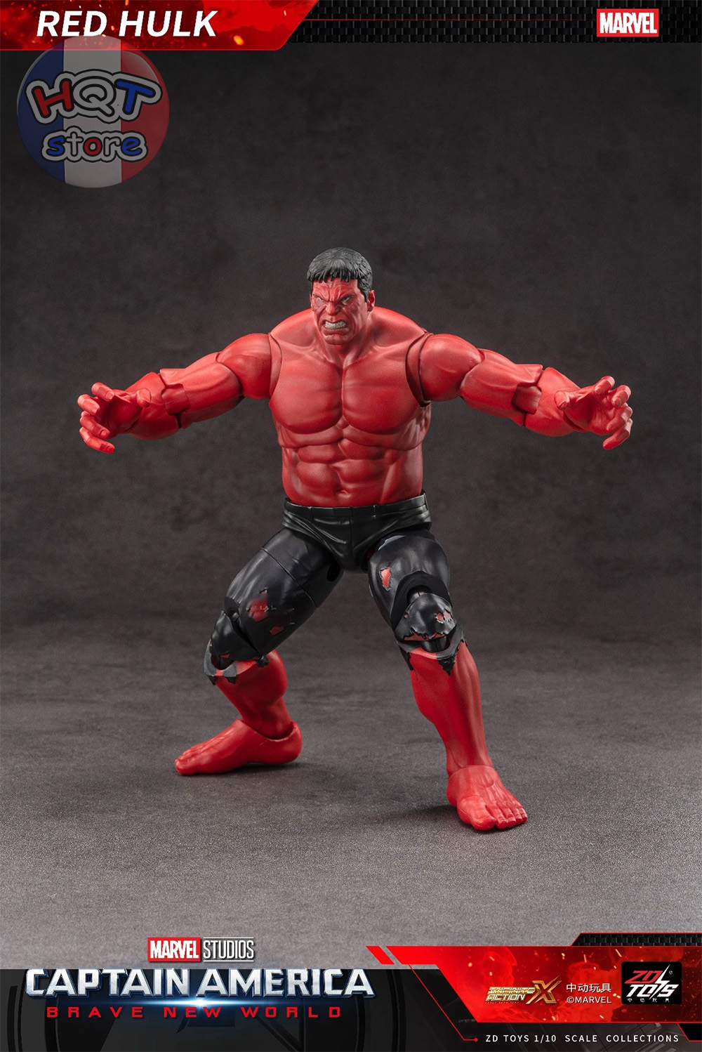Mô hình Red Hulk ZD Toys 1/10 Brave New World 2025