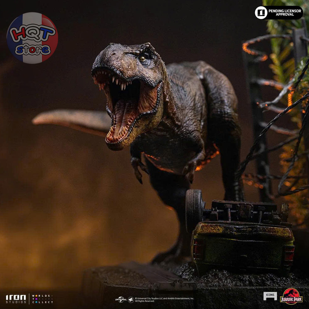 Mô hình T-Rex Breakout Set A Jurassic Park Iron Studios