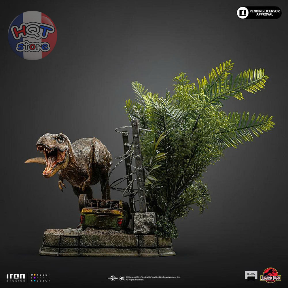 Mô hình T-Rex Breakout Set A Jurassic Park Iron Studios