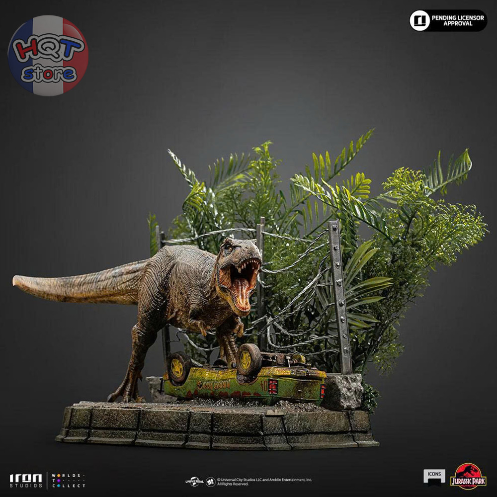 Mô hình T-Rex Breakout Set A Jurassic Park Iron Studios