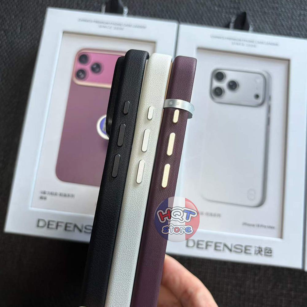 Ốp da Defense Zero-G Air Leather Case iPhone 18 Pro Max / 17