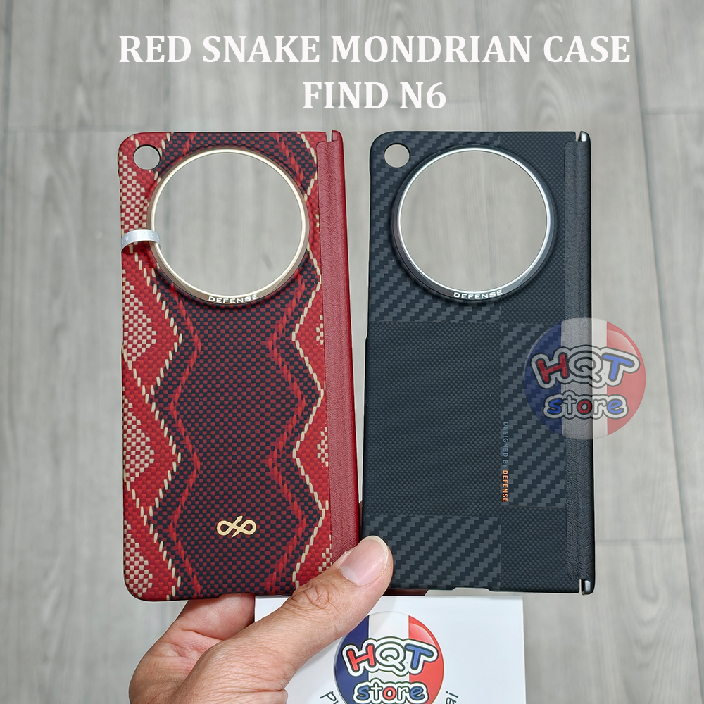 Ốp Defense Red Snake Mondrian Oppo Find N6 Aramid 600D