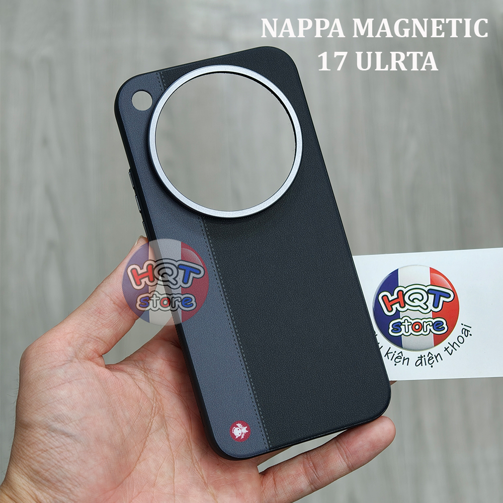 Ốp Fun Gear Nappa Magnetic Xiaomi 17 Ultra xoay camera