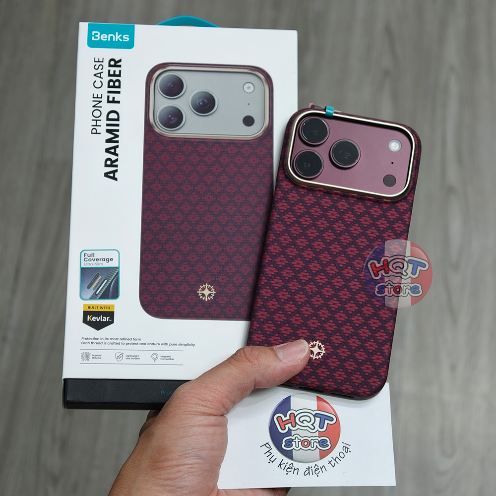 Ốp Kevlar Benks ArmorGrid Air (Armorkeys) iPhone 18 Pro Max 17