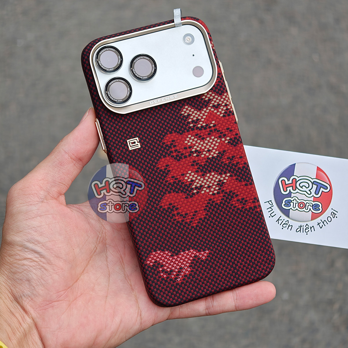 Ốp Lưng Aramid Defense 10K Horses XiaoJi iPhone 17 Pro Max / 17 Pro