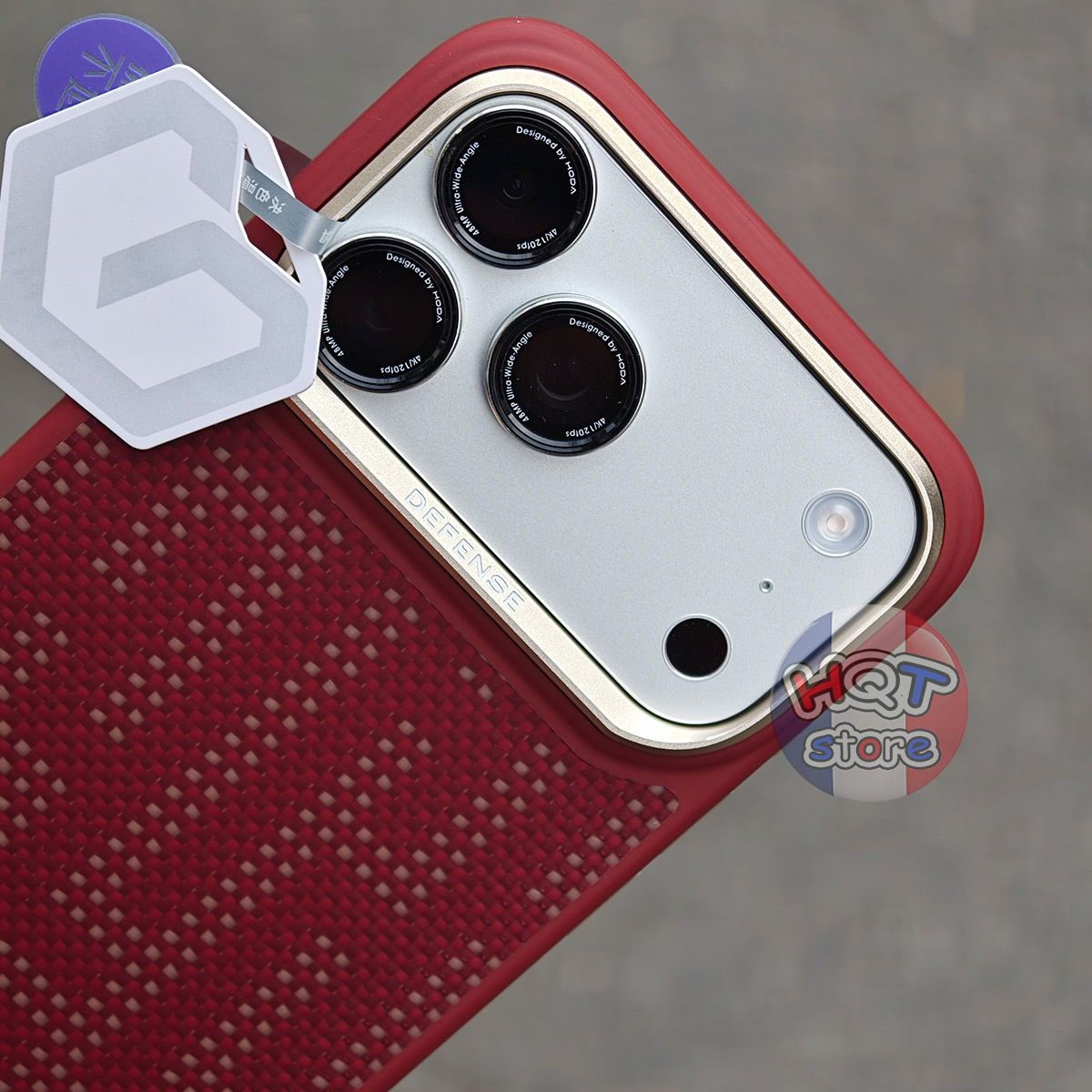 Ốp Lưng Aramid Defense Wanjiang Red Pro iPhone 17 Pro Max / 17 Pro