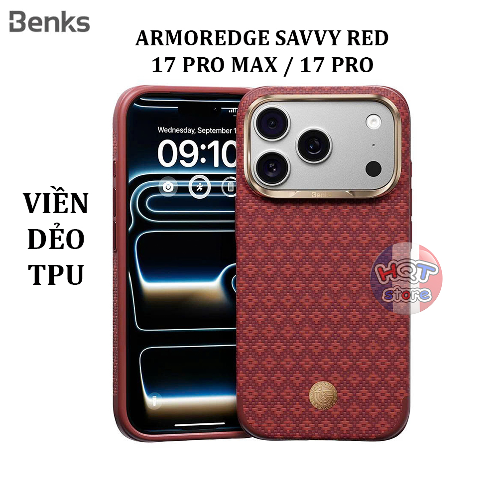 Ốp Lưng Benks ArmorEdge Savvy Red iPhone 18 Pro Max / 17 Pro Max