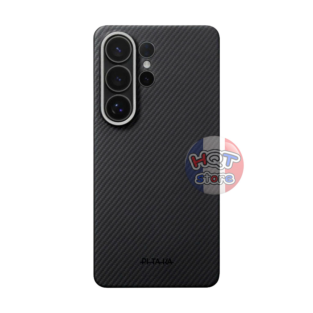 Ốp Lưng Carbon PITAKA Edge Case (Aaron Button) Samsung S26 Ultra