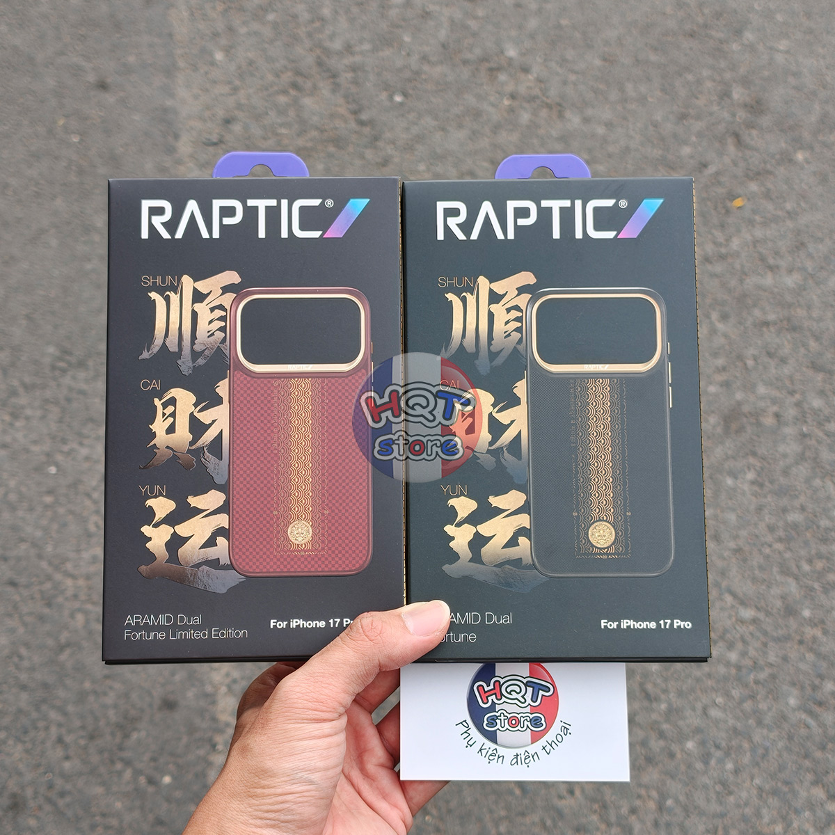Ốp lưng full Raptic Aramid Dual Fortune Case IPhone 17 Pro Max / 17Pro