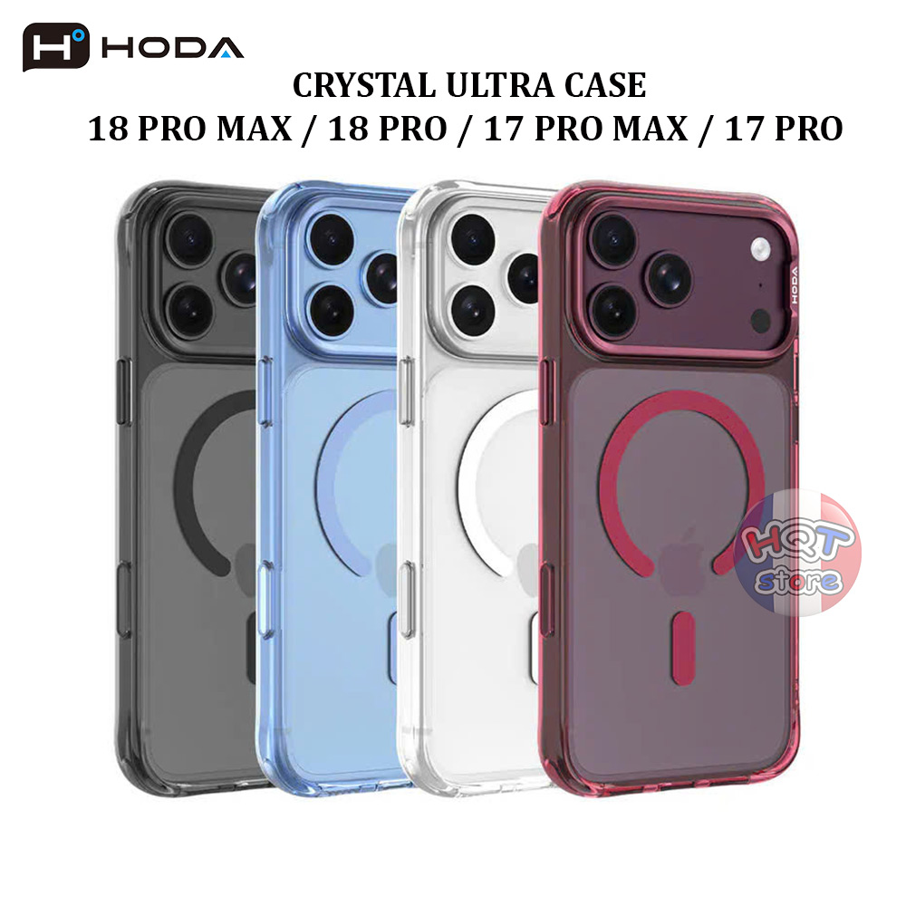 Ốp lưng HODA Crystal Ultra Case IPhone 18 Pro Max / 18 Pro / 17