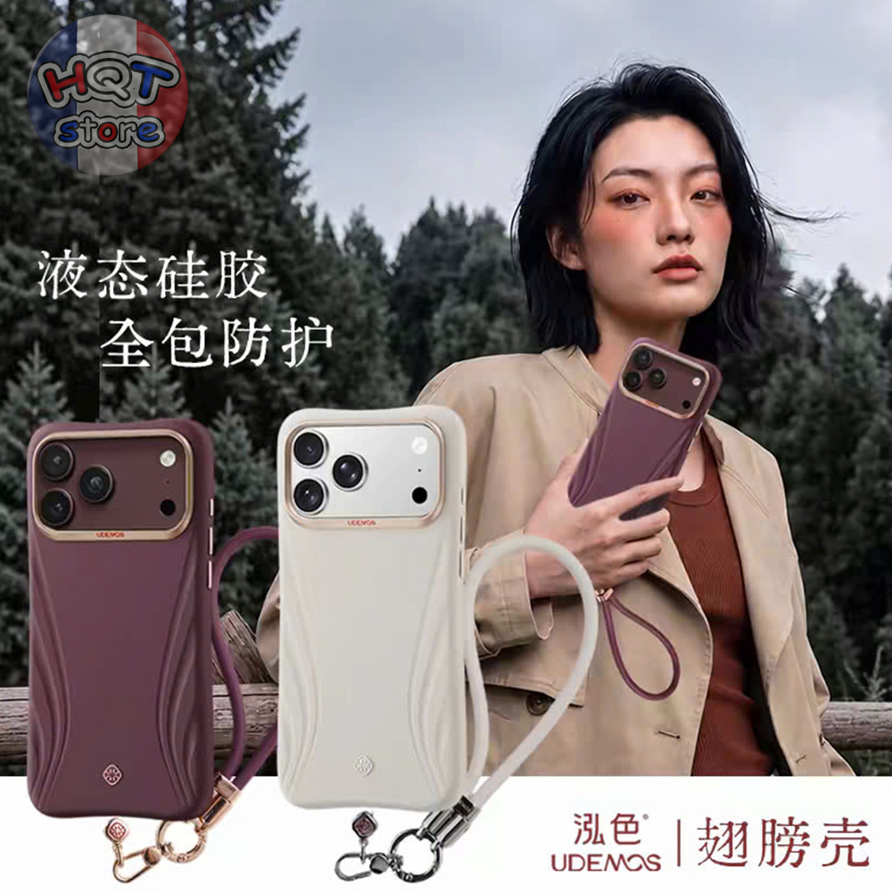 Ốp lưng silicon UDEMOS Wing Case cho iPhone 18 Pro Max / 17