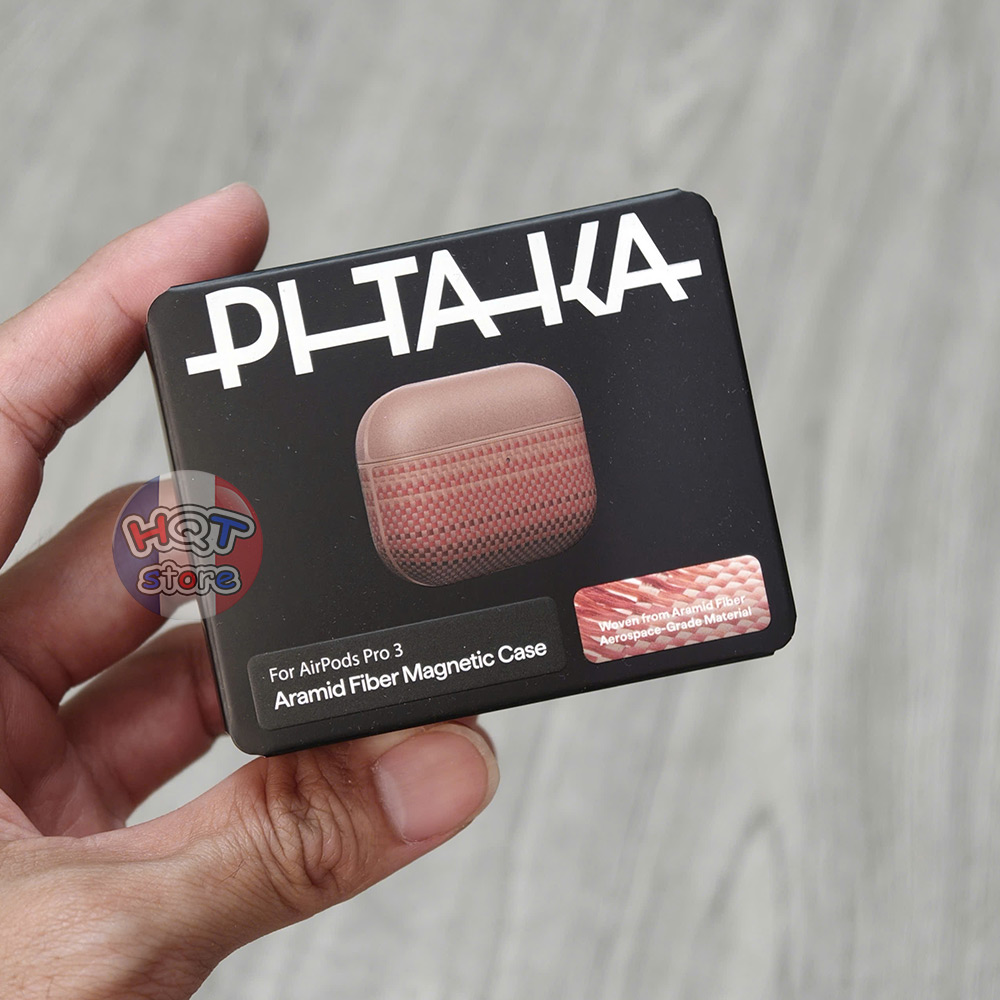 Ốp lưng sợi carbon PITAKA Aramid Fiber Case cho Airpods Pro 3