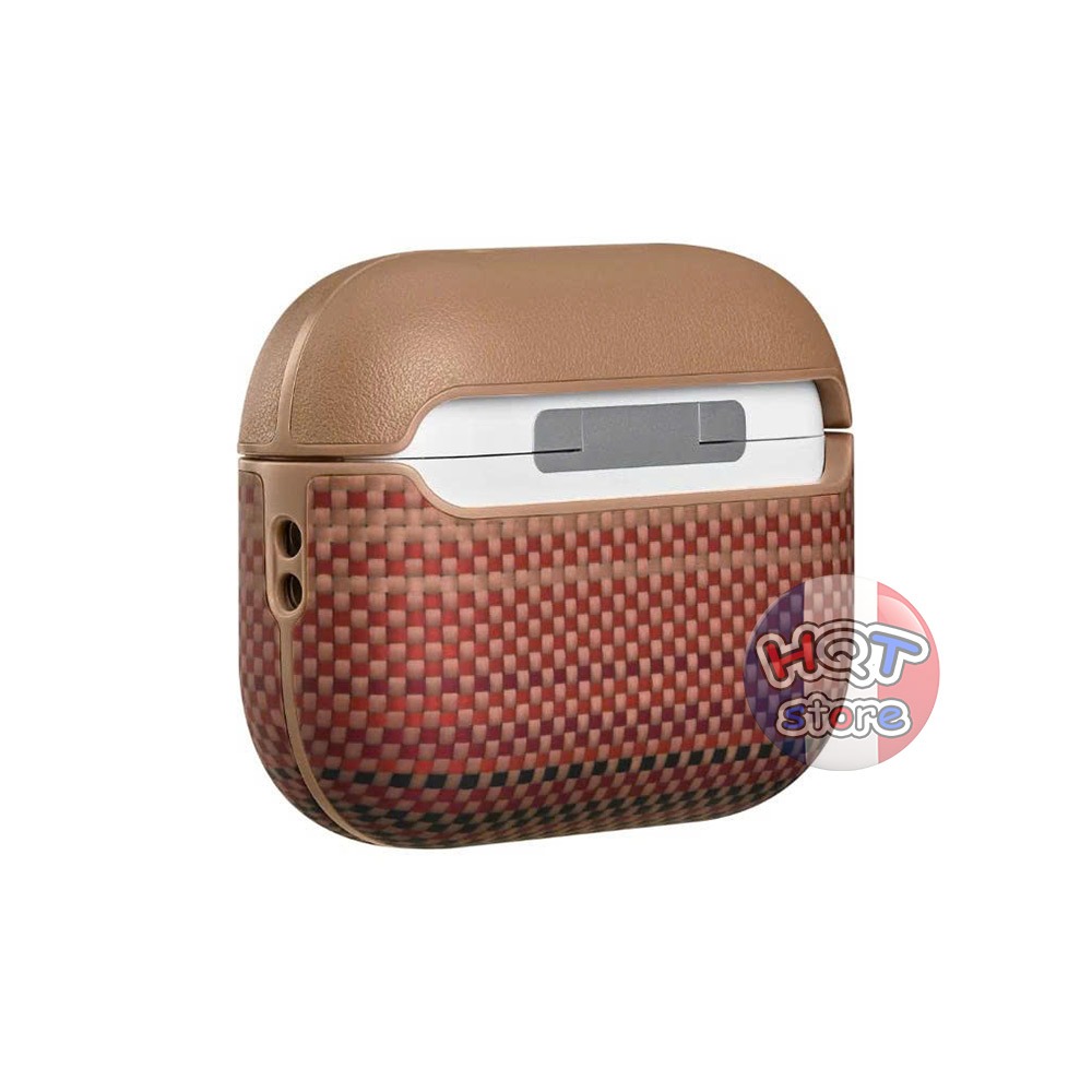 Ốp lưng sợi carbon PITAKA Aramid Fiber Case cho Airpods Pro 3