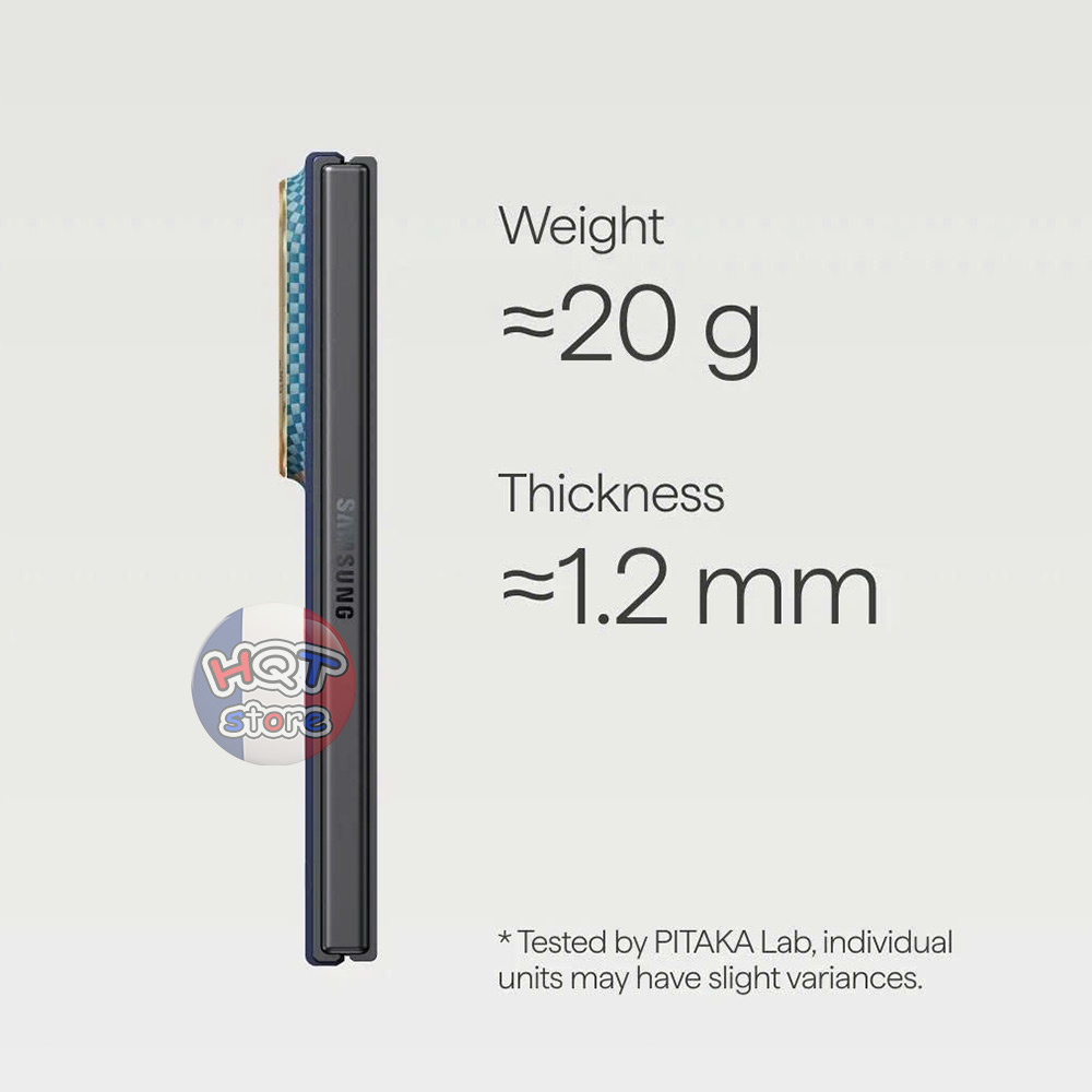 Ốp lưng sợi carbon PITAKA Edge Case Samsung Z Fold 8 (Back Case)