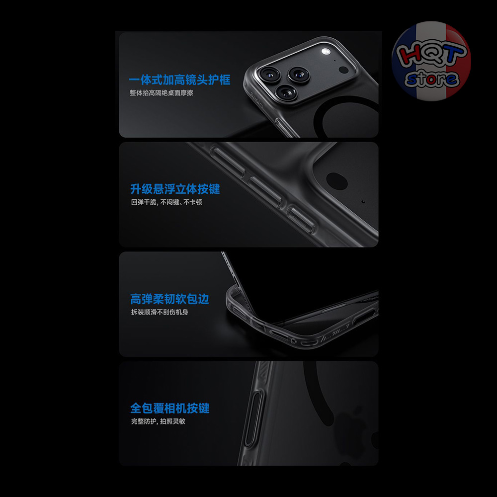 Ốp nhám Benks Lucid Armor cho IPhone 18 Pro Max / Pro / 17