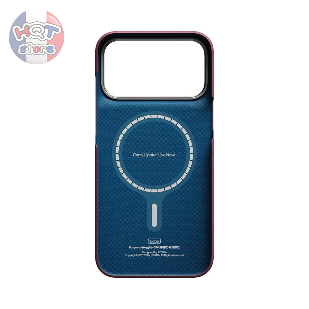 Ốp PITAKA Edge Case Argyle cho iPhone 18 Pro Max / Pro / 17