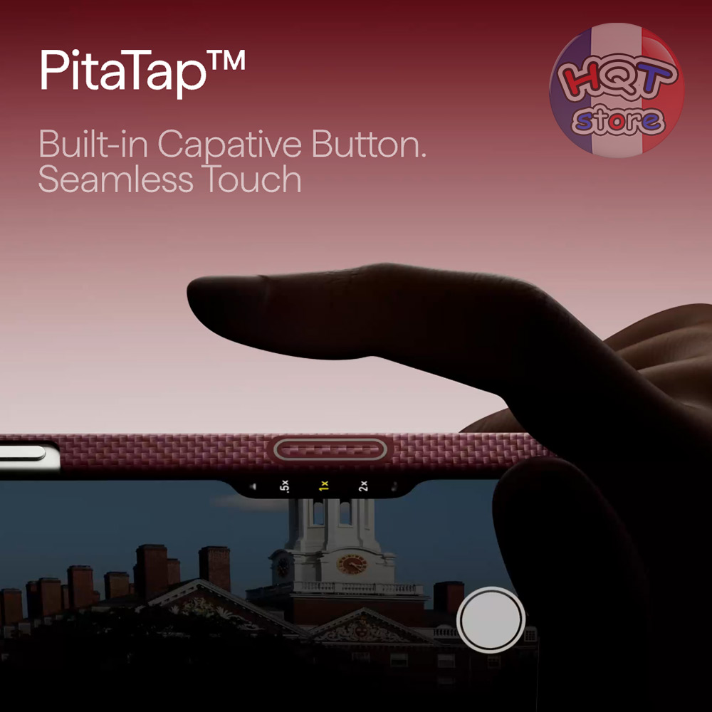 Ốp PITAKA Edge Case Harvard Crimson PitaTap iPhone 17 Pro Max / 17 Pro