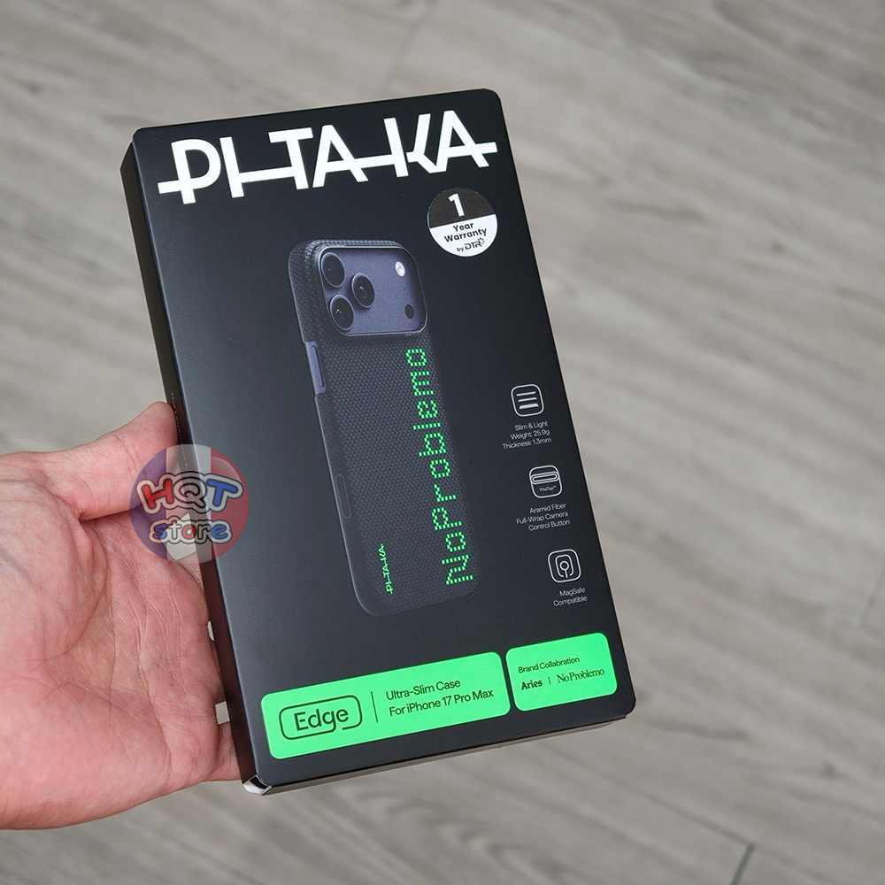 Ốp PITAKA Edge NoProblemo Luminous Case IPhone 17 Pro Max