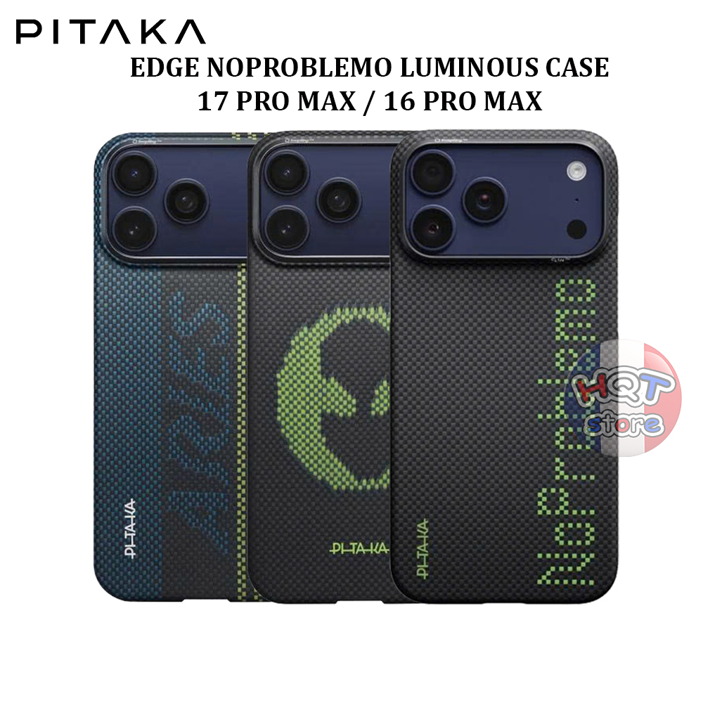 Ốp PITAKA Edge NoProblemo Luminous Case IPhone 17 Pro Max / 16 Pro Max