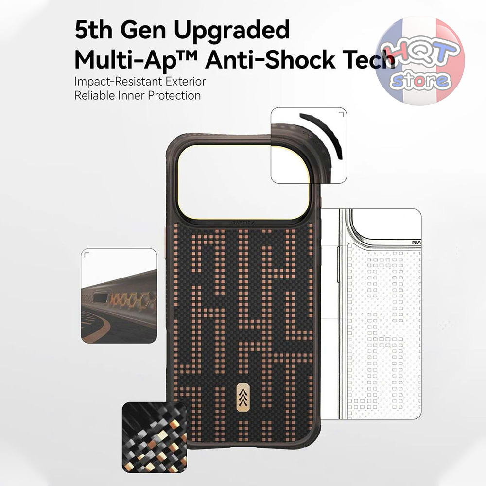 Ốp Raptic Aramid Dual Grid Valor iPhone 18 Pro Max / Pro / 17